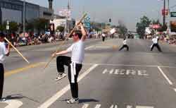 Buddha Kung Fu and Tai Chi Youth perform Tujunga 4th of July Parade